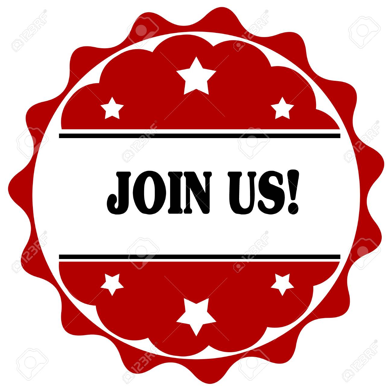 米国の Join テキスト赤ラベル イラスト グラフィック デザイン コンセプト イメージ の写真素材 画像素材 Image