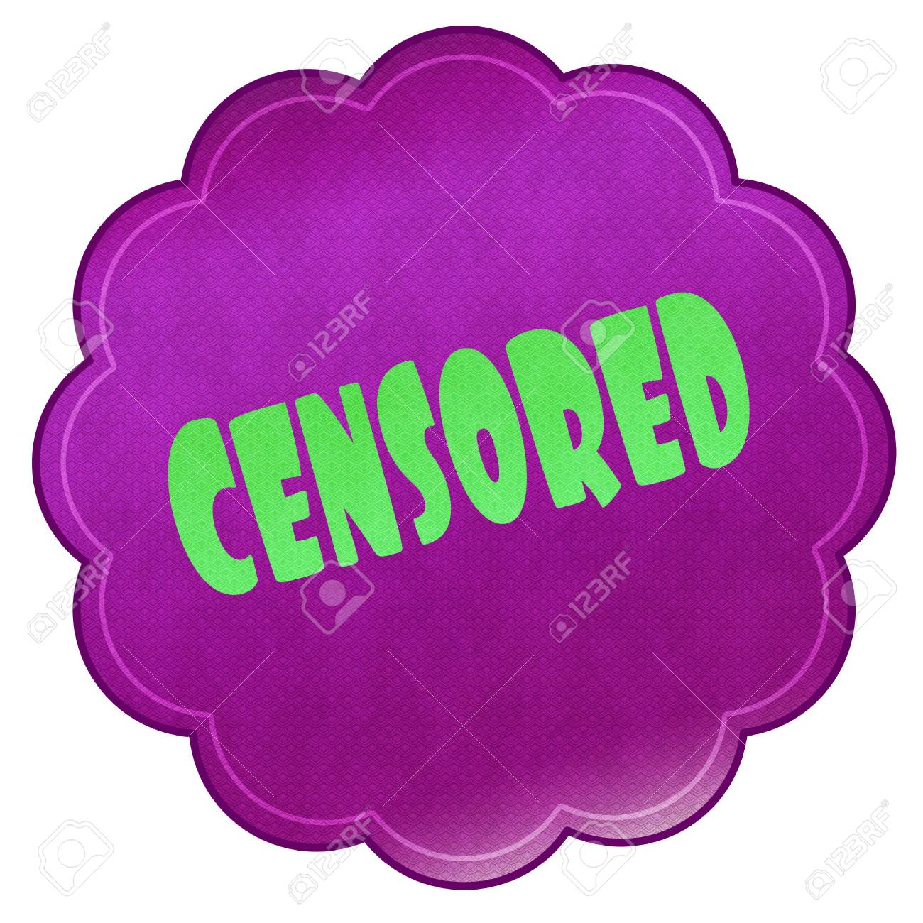 Censored On Magenta Sticker Illustration Graphic Design Concept Stock Photo Picture And Royalty Free Image Image 3350