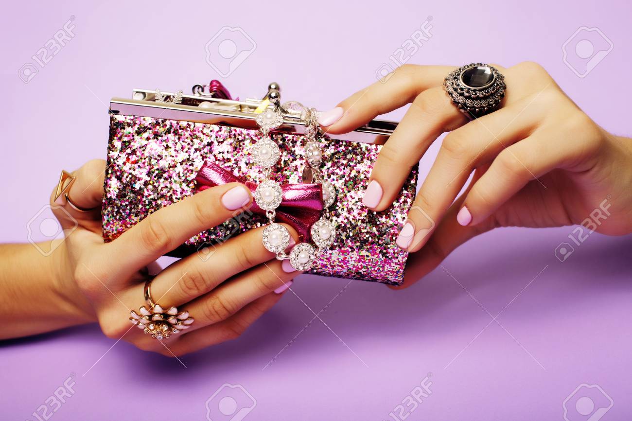little girl stuff for princess woman hands holding small cute