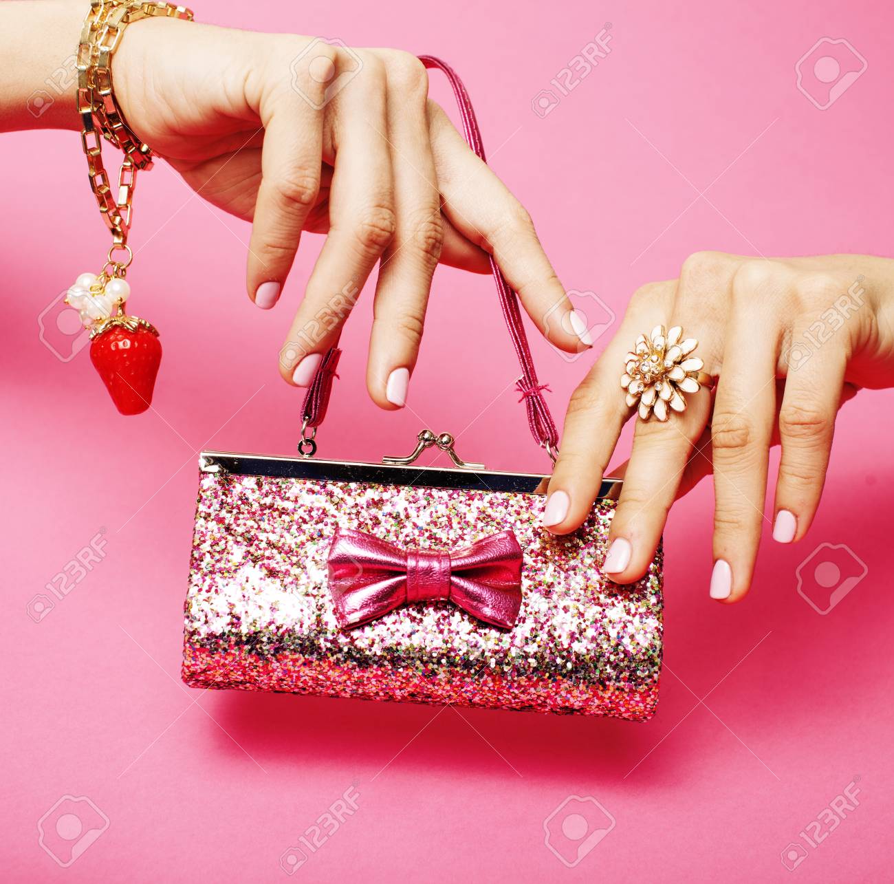 little girl stuff for princess woman hands holding small cute