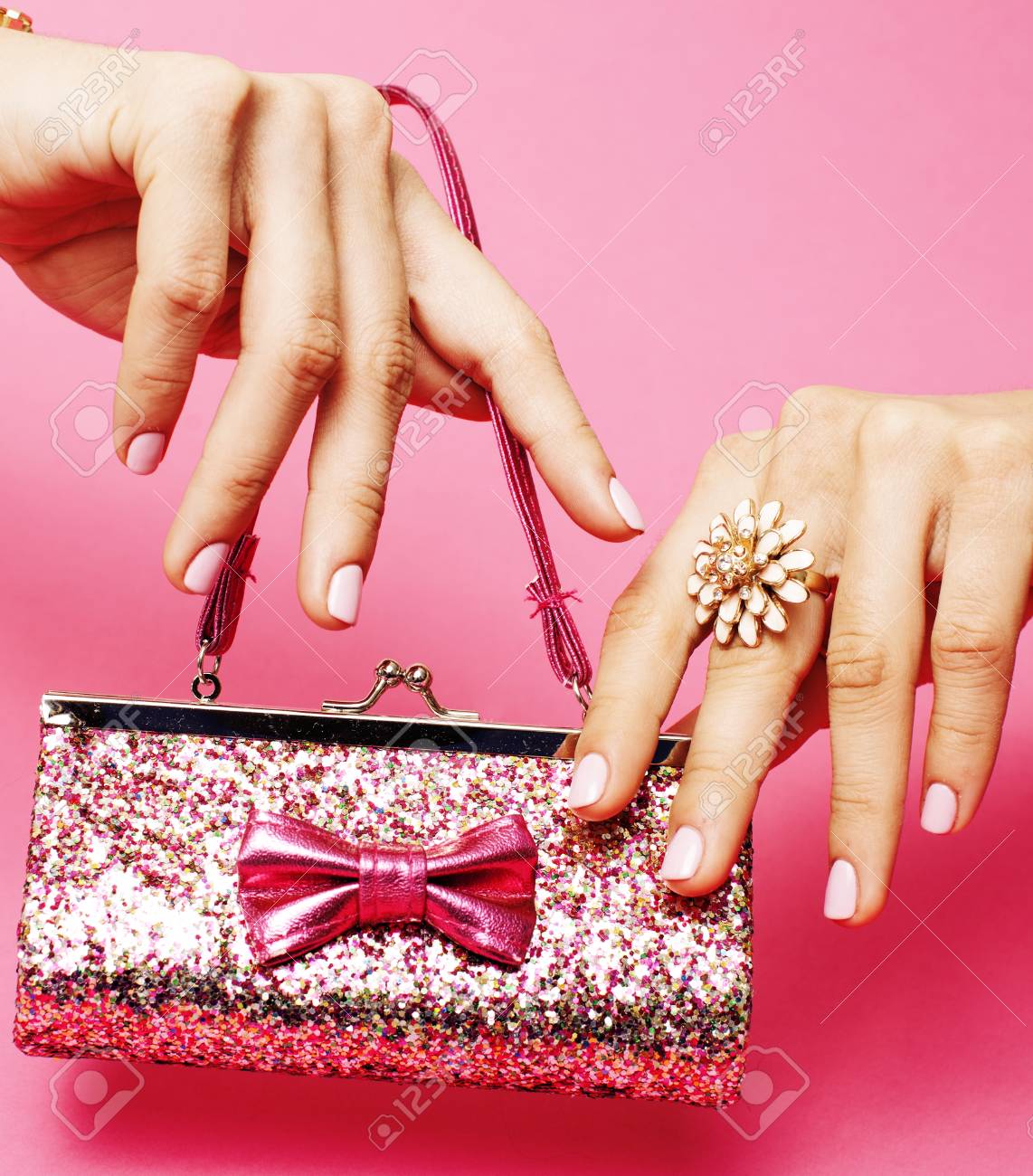 little girl stuff for princess woman hands holding small cute