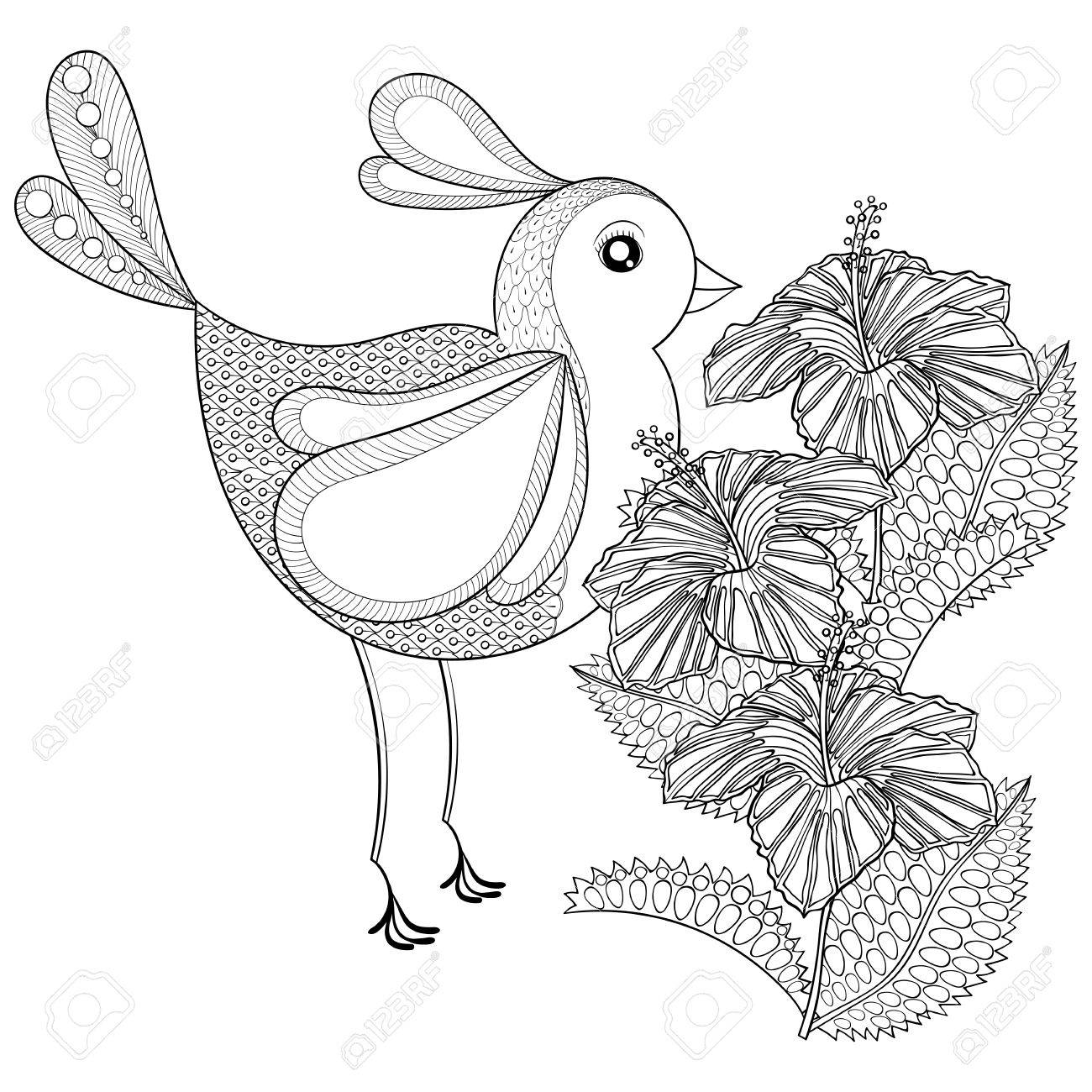 5400 Exotic Bird Coloring Pages Pictures