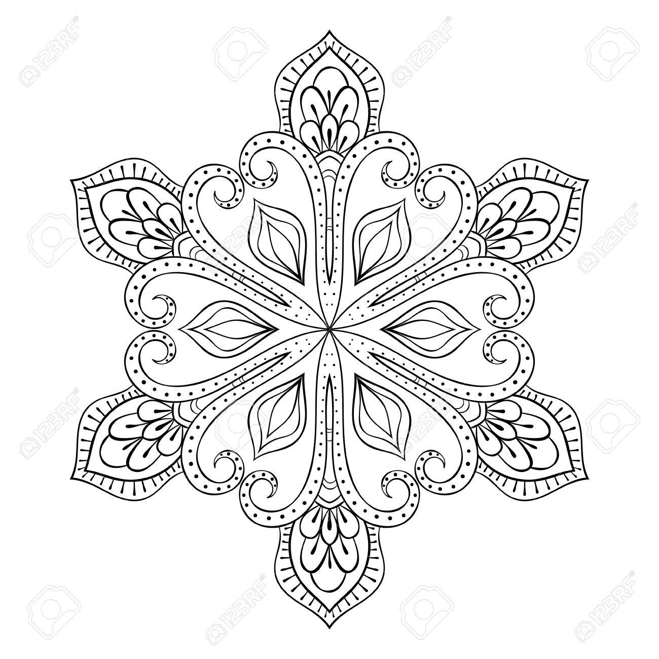 Winter coloring pages printable mandala
