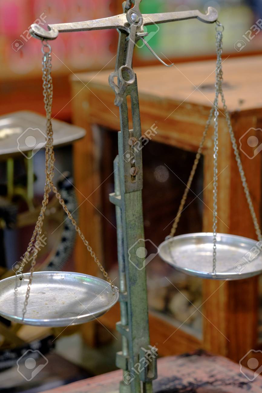 The Old Scales Balance Weight Machine 