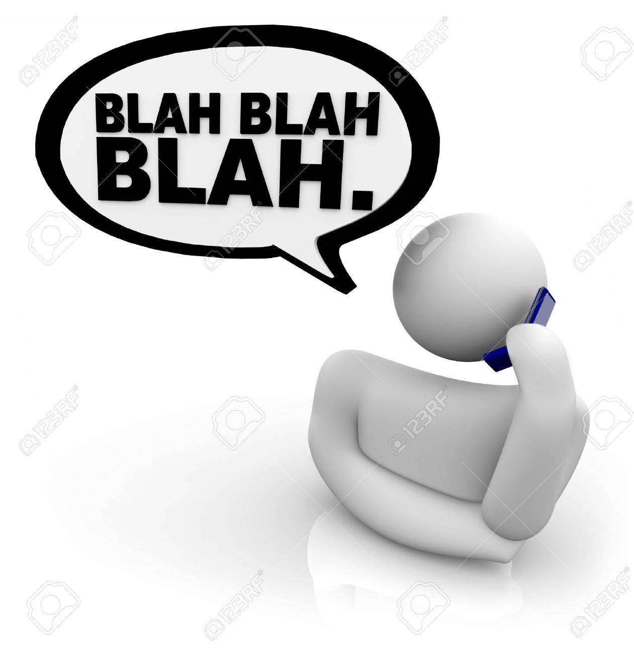 A Person Talks On The Cell Phone With Speech Bubble Stock Photo Picture And Royalty Free Image Image