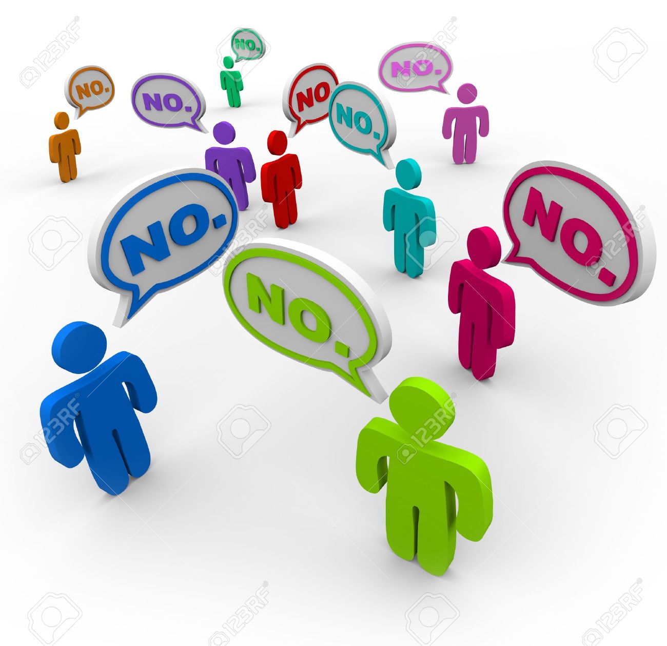 many people talking at the same time voicing their dissatisfaction