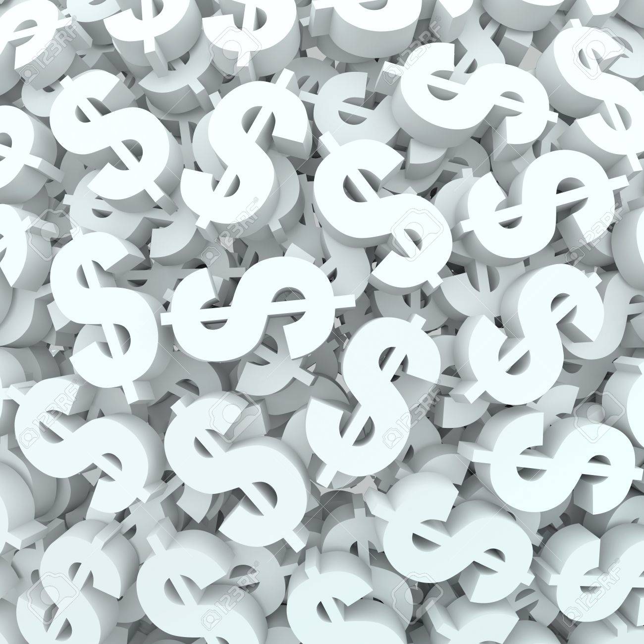 a background of dollar signs and symbols to represent and illustrate