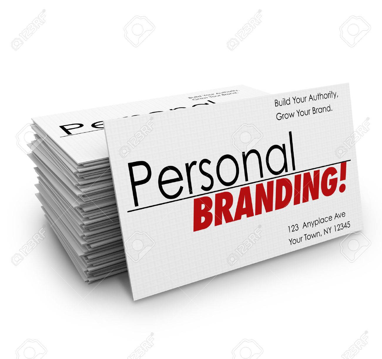 personal branding words on business cards to advertise your companys words to promote a product