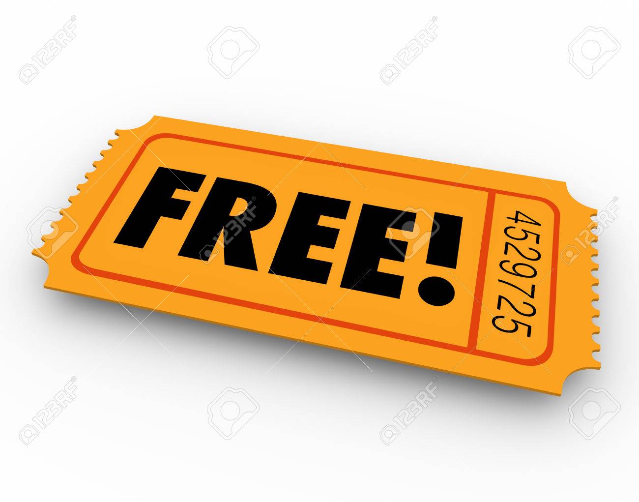 free word on a lottery or raffle ticket to illustrate open or raffleticket com
