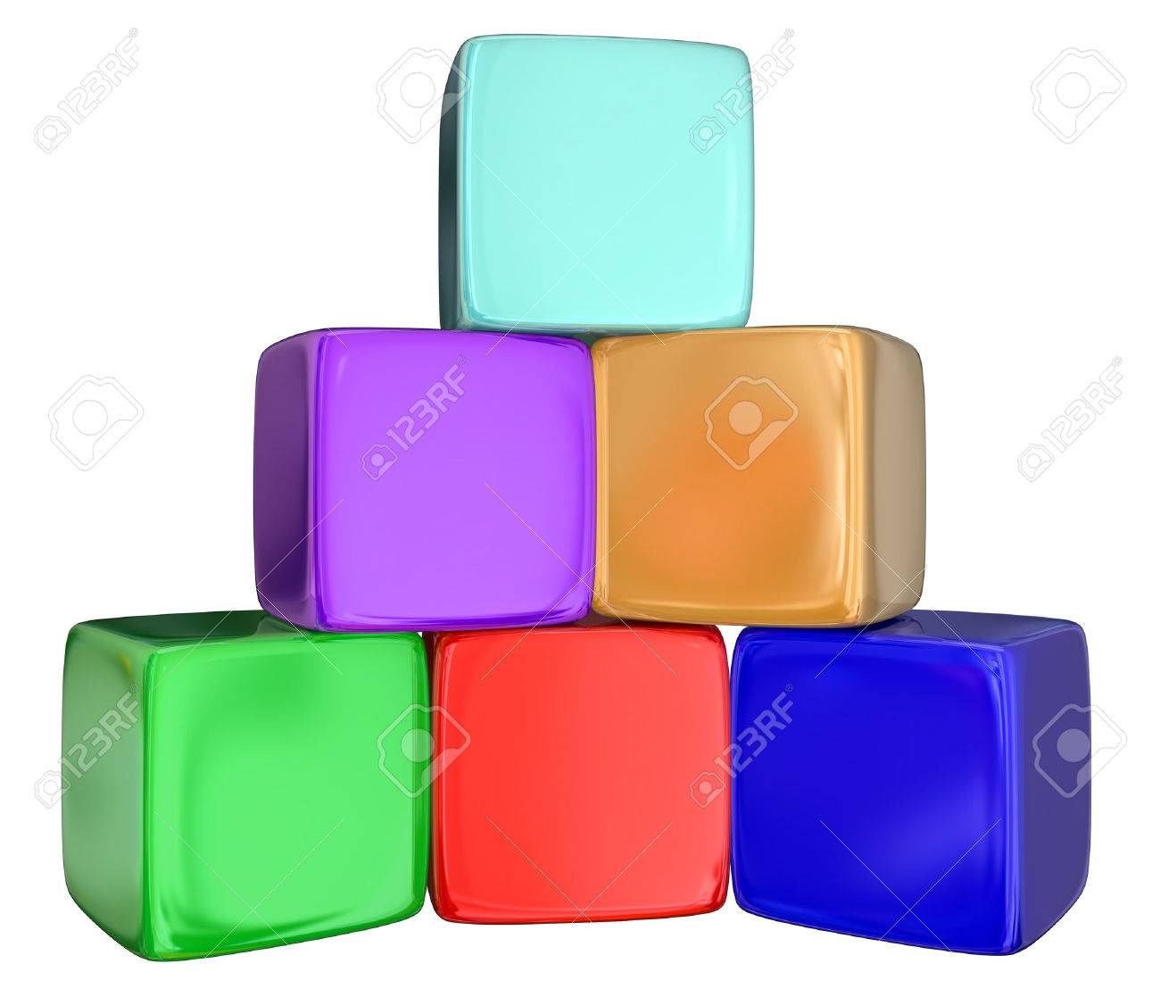 pyramid stacking blocks