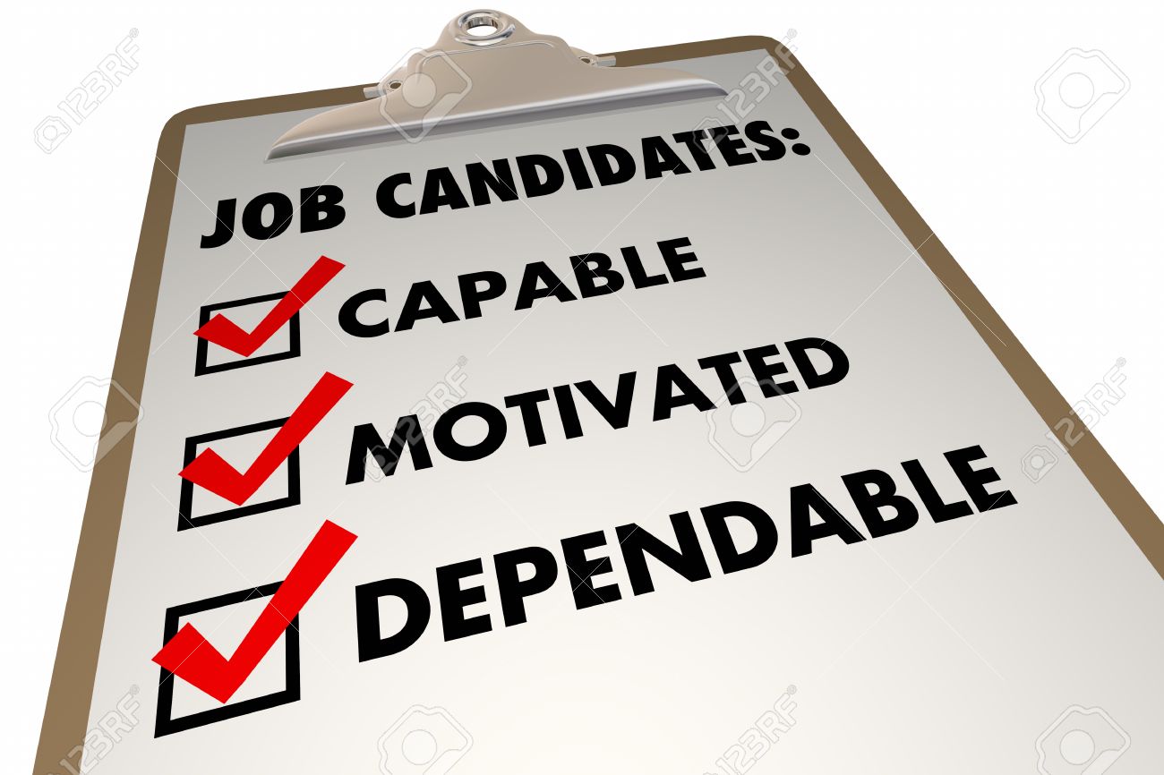 stock illustration interview checklist