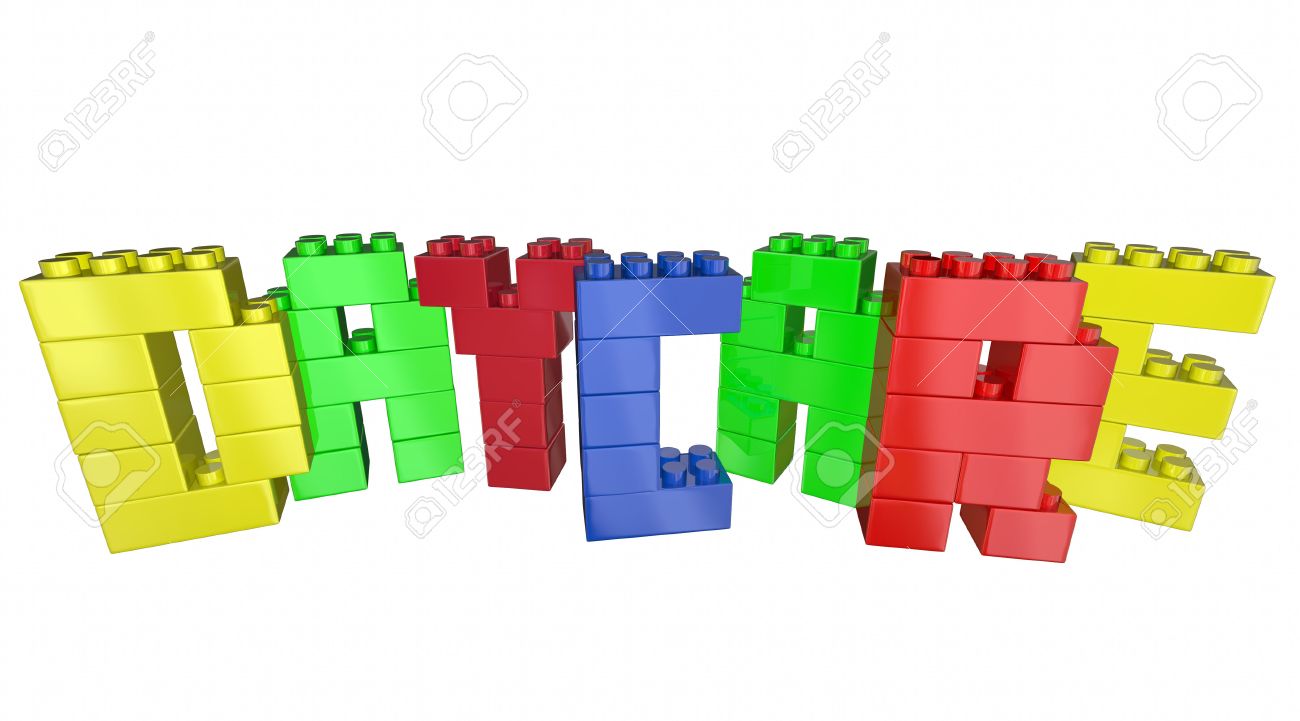 daycare child care center toy blocks word 3d illustration stock illustration 63935095