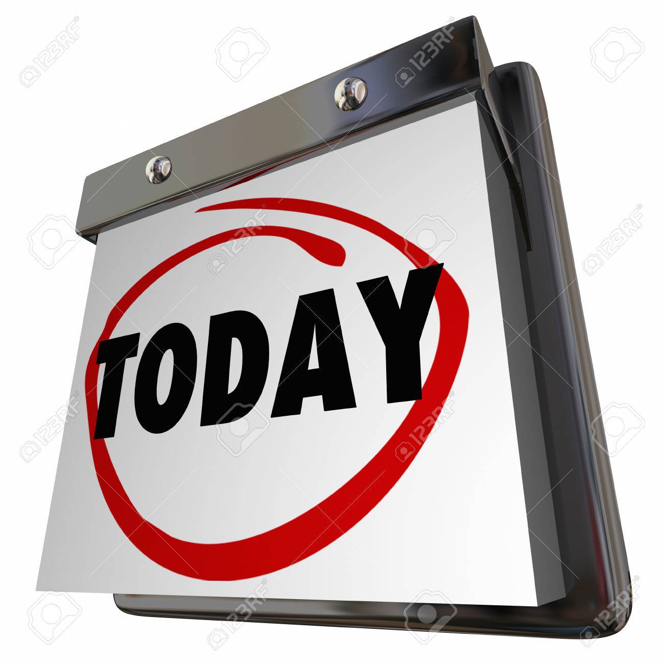 today calendar day date page word 3d illustration stock photo word a day calendar