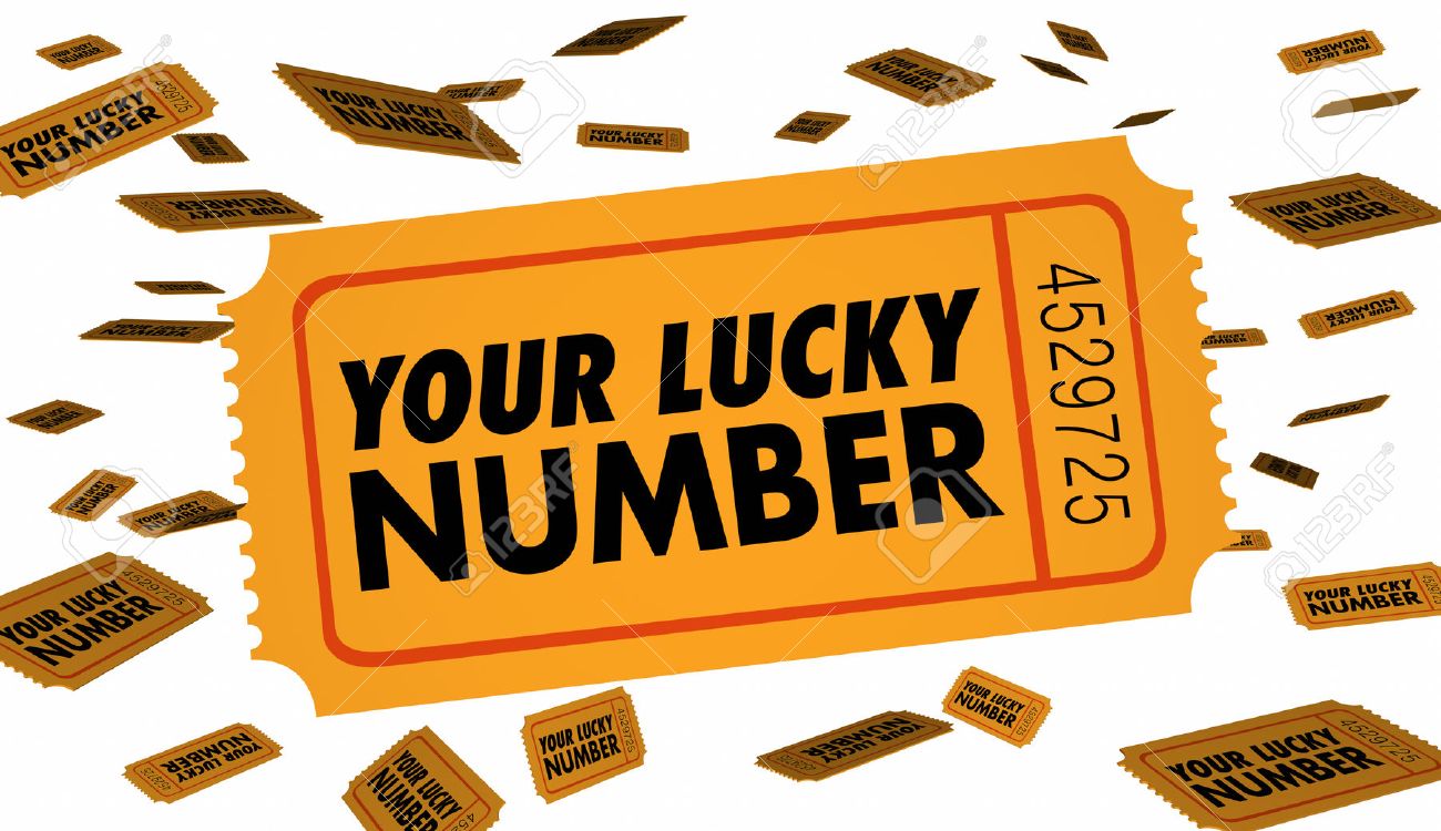 stock illustration how to number raffle tickets