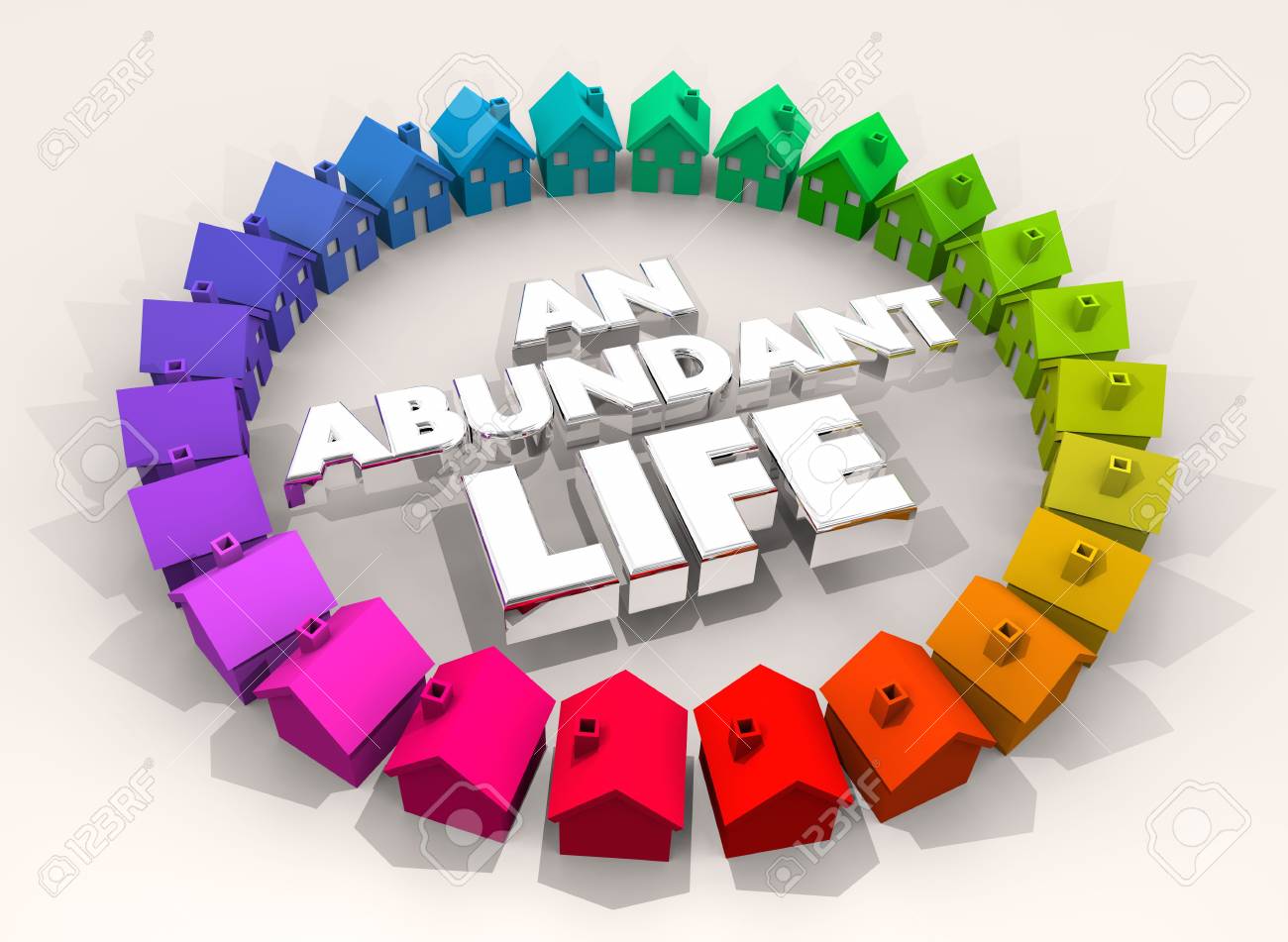 豊かな暮らしホーム快適な生活3dイラスト の写真素材 画像素材 Image