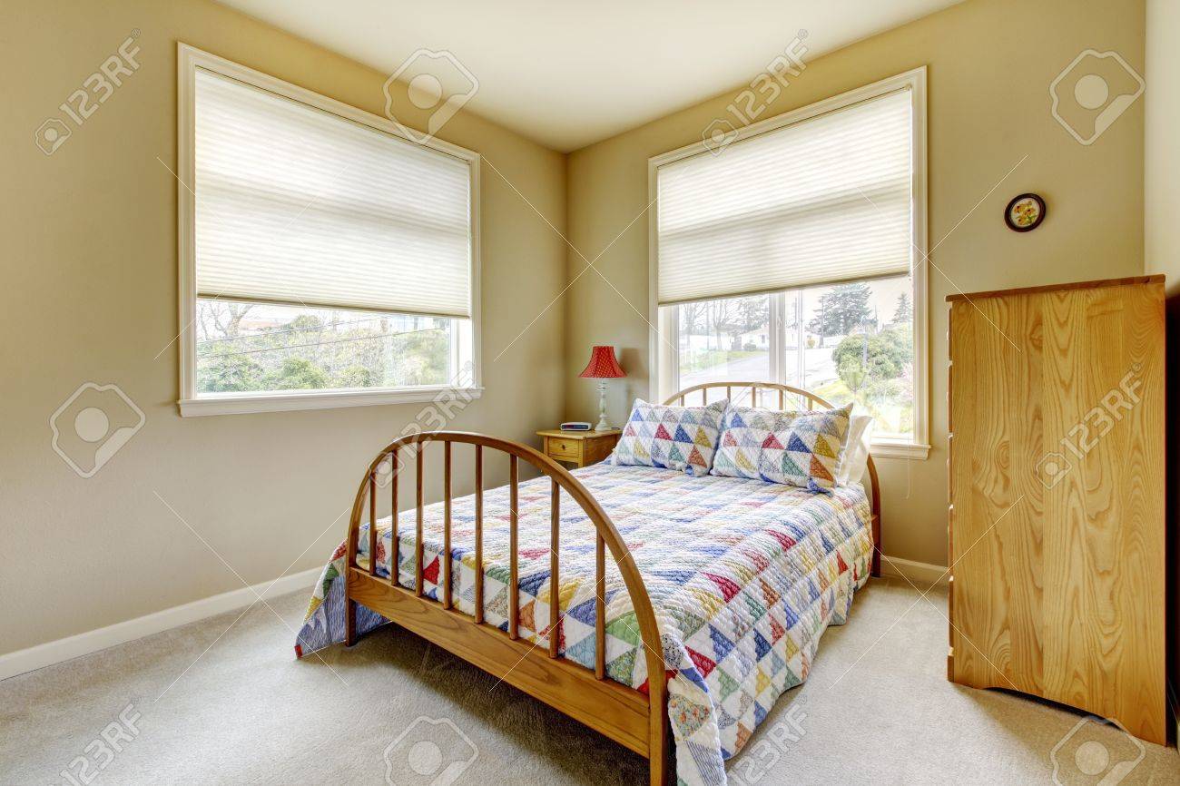 two windows in bedroom