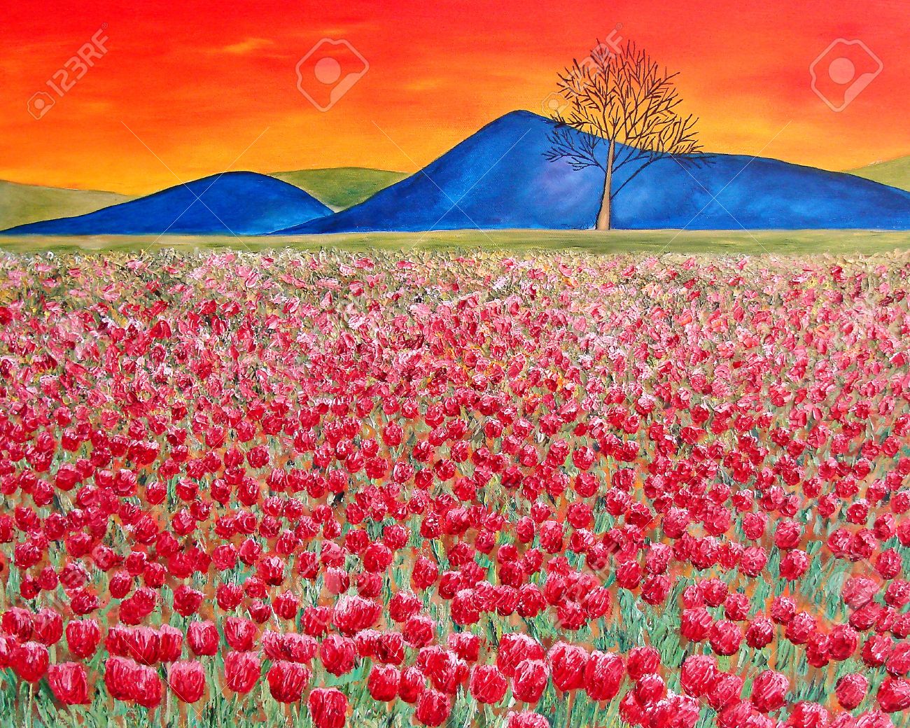 赤い花 山 木サンセット ワシントン州チューリップ フィールドの元の絵画 の写真素材 画像素材 Image 赤い花 山 木サンセット ワシントン州チューリップ フィールドの元の絵画 の写真素材 画像素材 Image