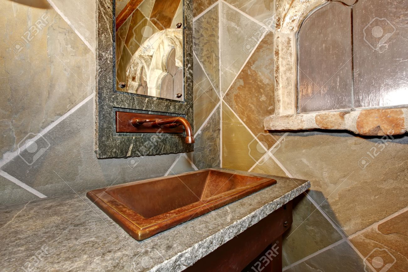 concrete castle style bathroom cherry open washbasin cabinet concrete castle style bathroom cherry open washbasin cabinet