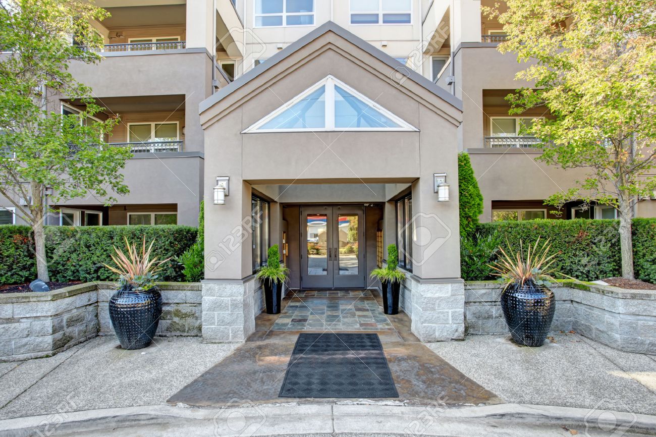 Apartment Building Entrance residential building entrance. park avenue apartment complex stock Apartment Building Entrance residential building entrance. park avenue apartment complex stock