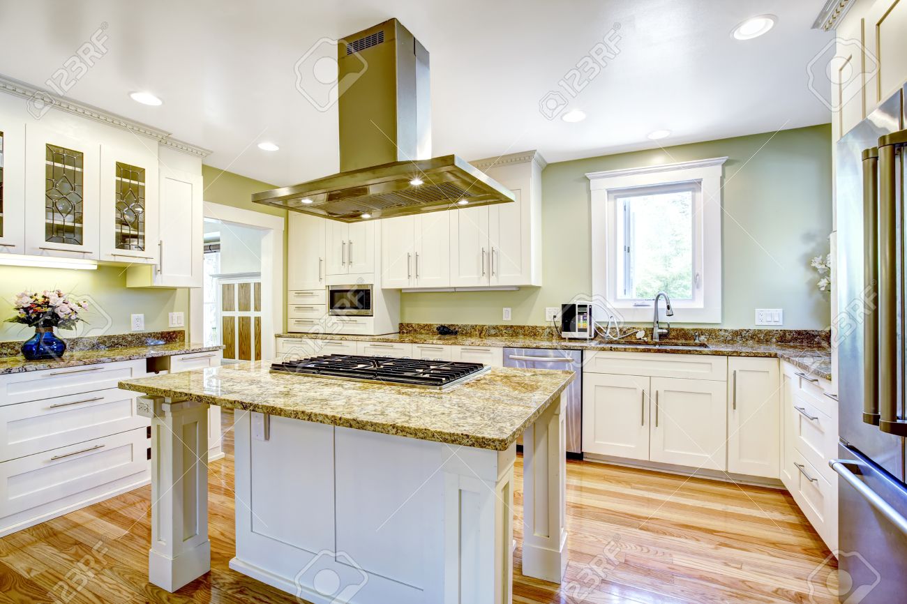 Modern And Practical Kitchen Room Design White Cabinet With