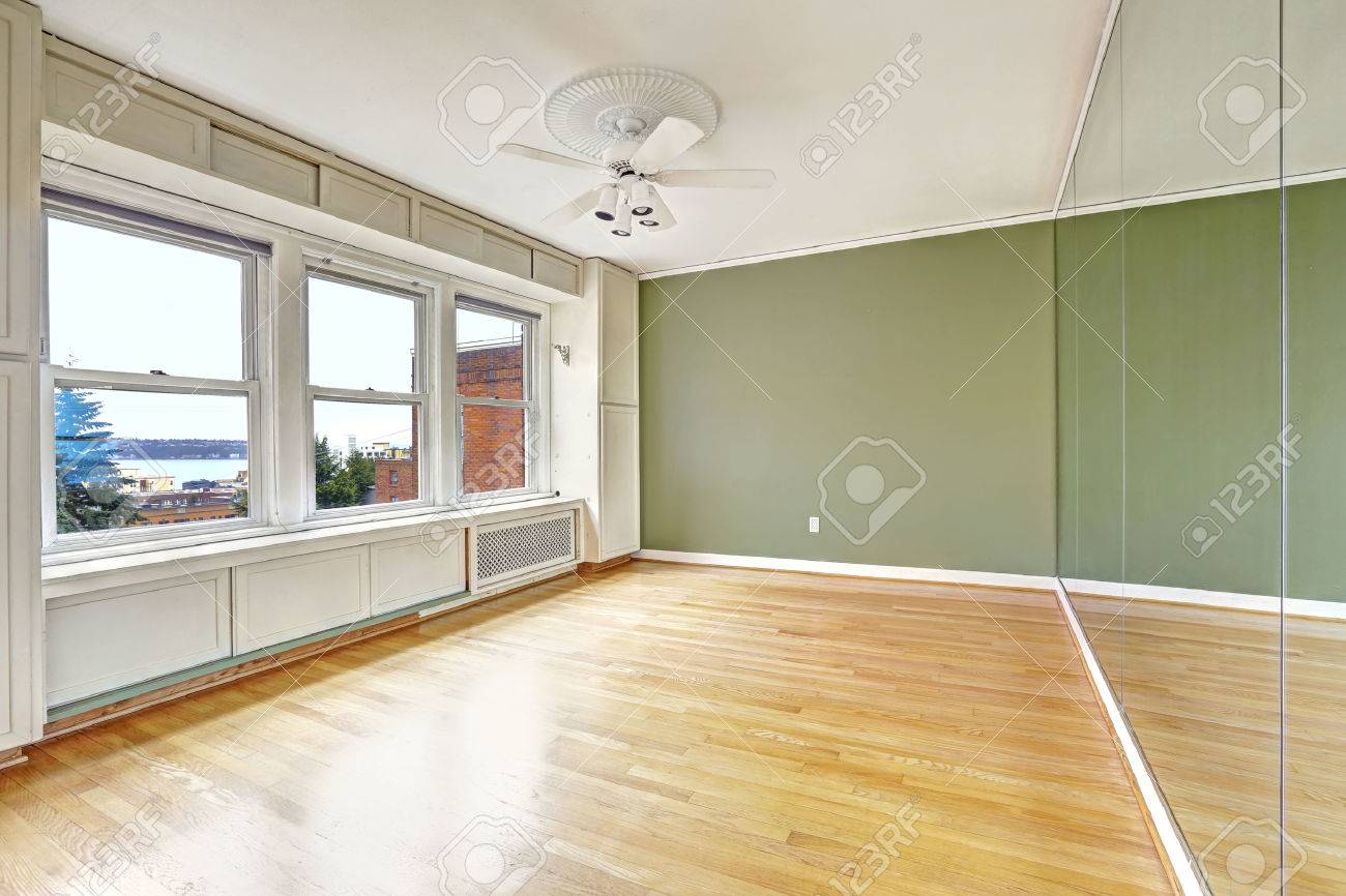 empty apartment interior in old residential building with bay empty apartment interior in old residential building with bay