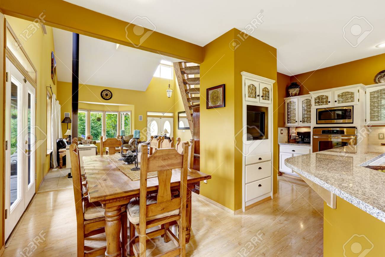 kitchen cabinets what color table beautiful farm house interior in bright yellow color wooden kitchen cabinets what color table beautiful farm house interior in bright yellow color wooden