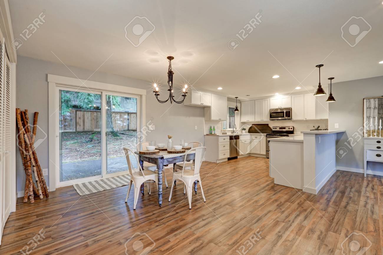 Newly Remodeled One Story Craftsman Home Interior Dining Area