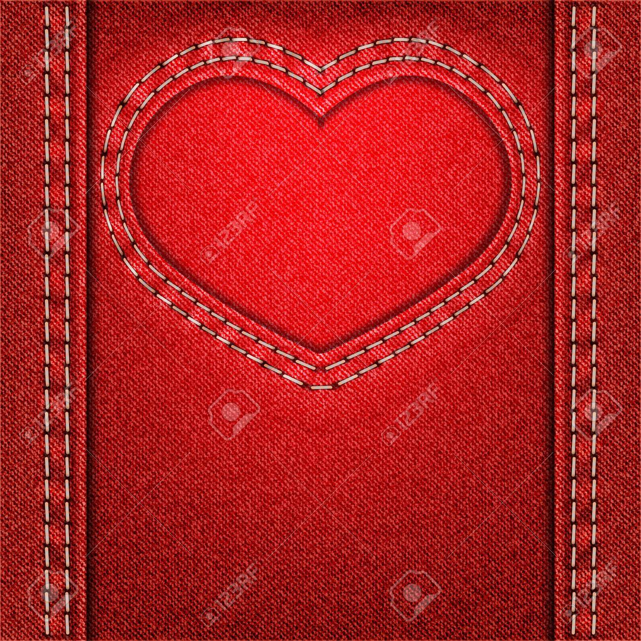 red denim fabric