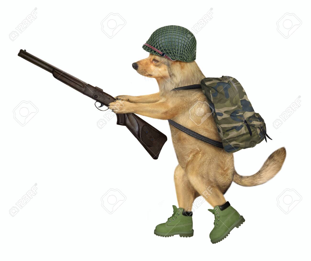 military dog backpack