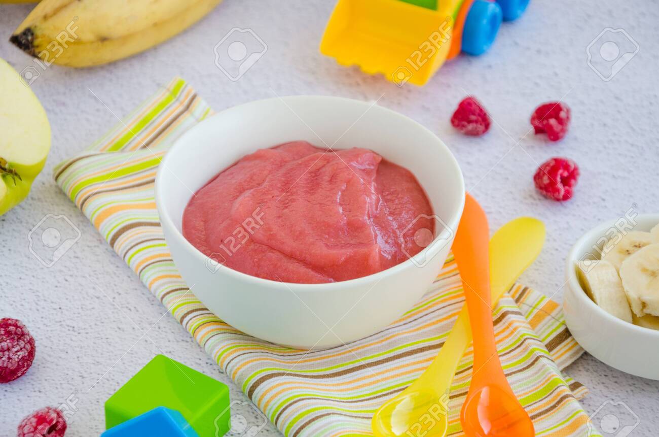 homemade raspberry baby food