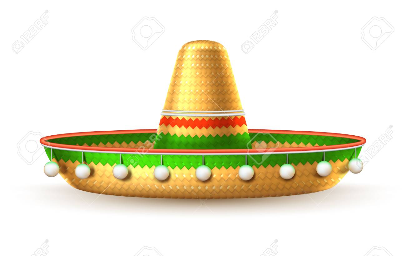 Vector Vector Sombrero 3d Mexican Hat Cinco De Mayo Vector Vector Sombrero 3d Mexican Hat Cinco De Mayo