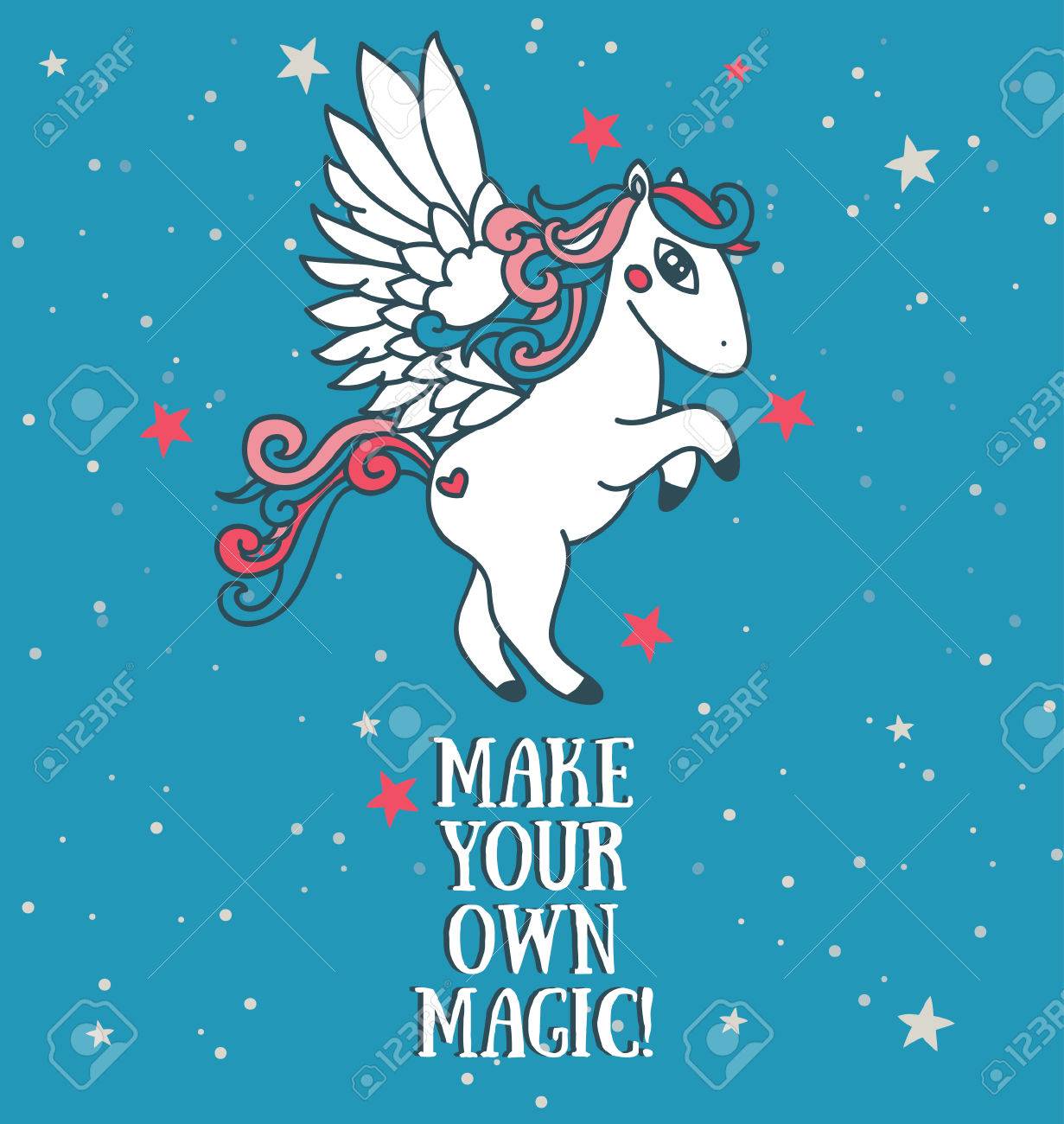 Create your own magic poster Royalty Free Vector Image