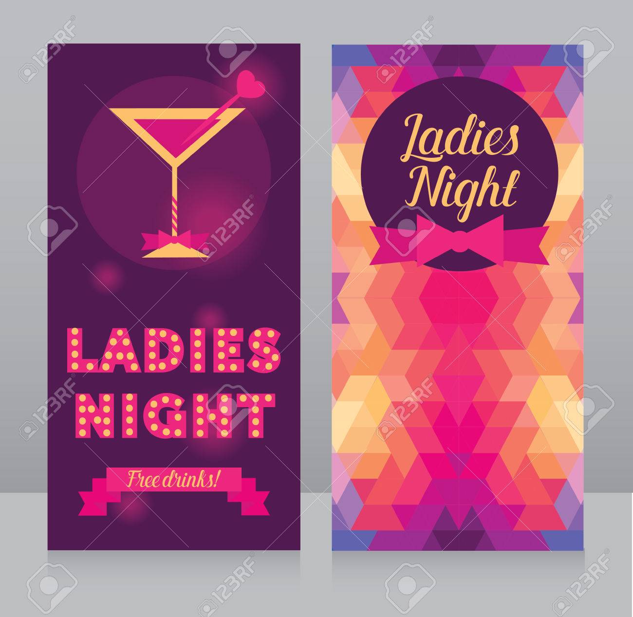 template for ladies night party flyer bachelorette party invitation
