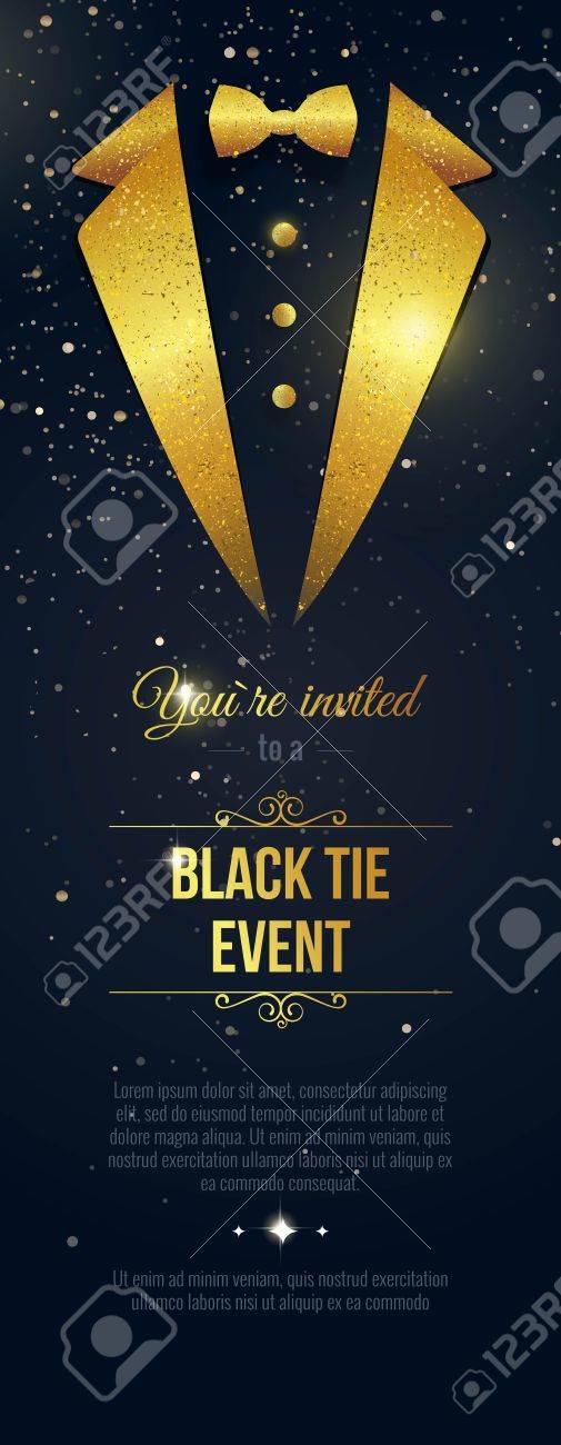 black tie event invitation