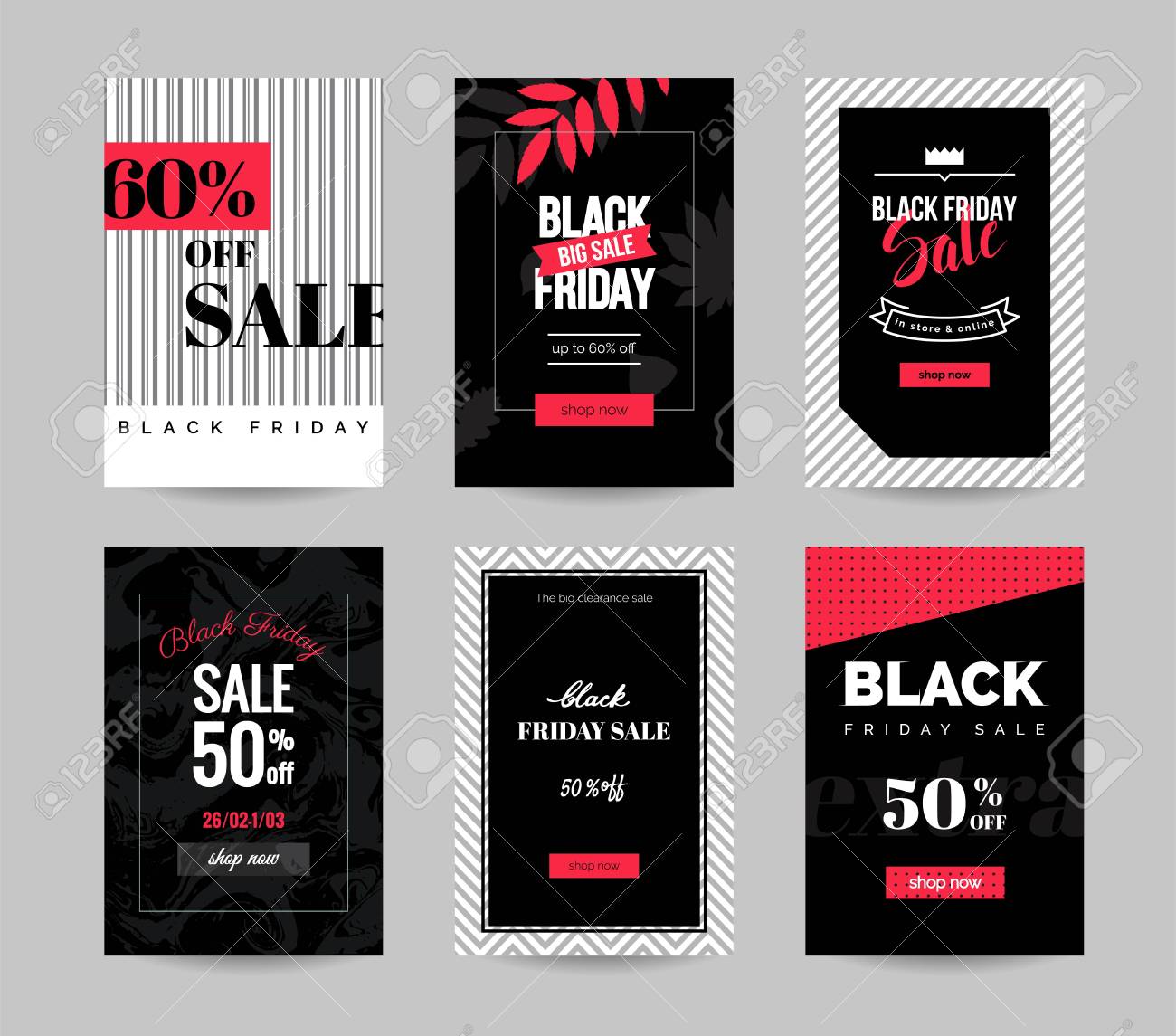 Carte di vendita venerdì nero. set di banner mobili per lo shopping ... Siti di mobili online
