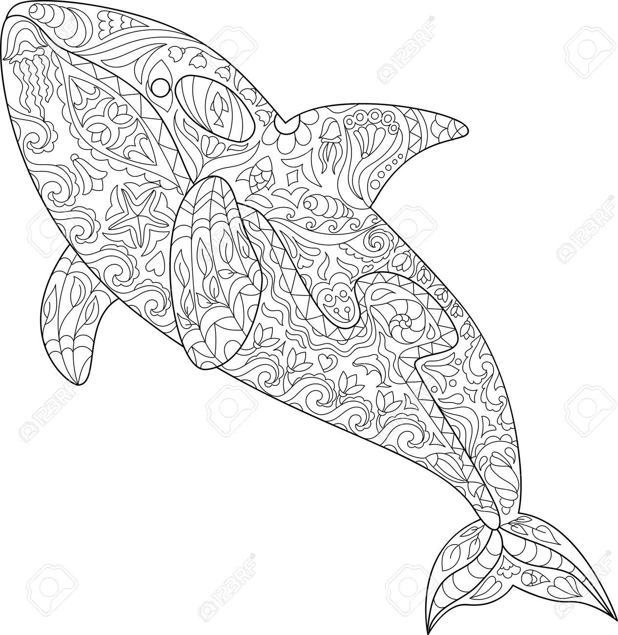 orca para colorear