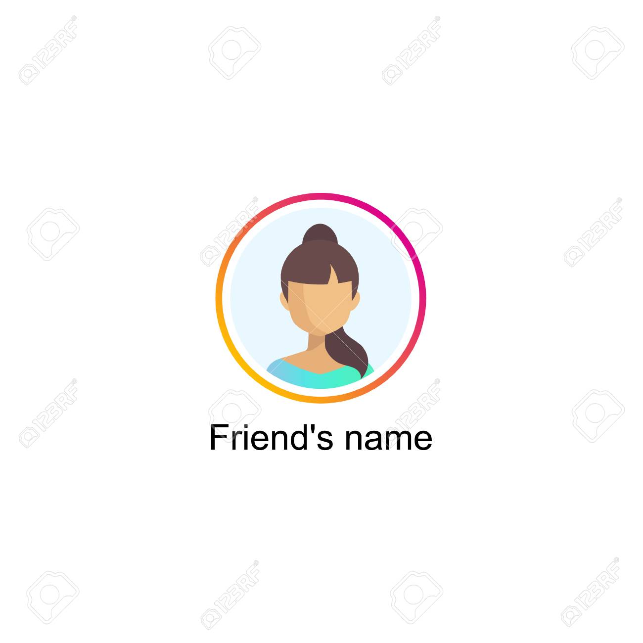 Follower notification on Social media icon user. - 96571435 Follower notification on Social media icon user. - 96571435
