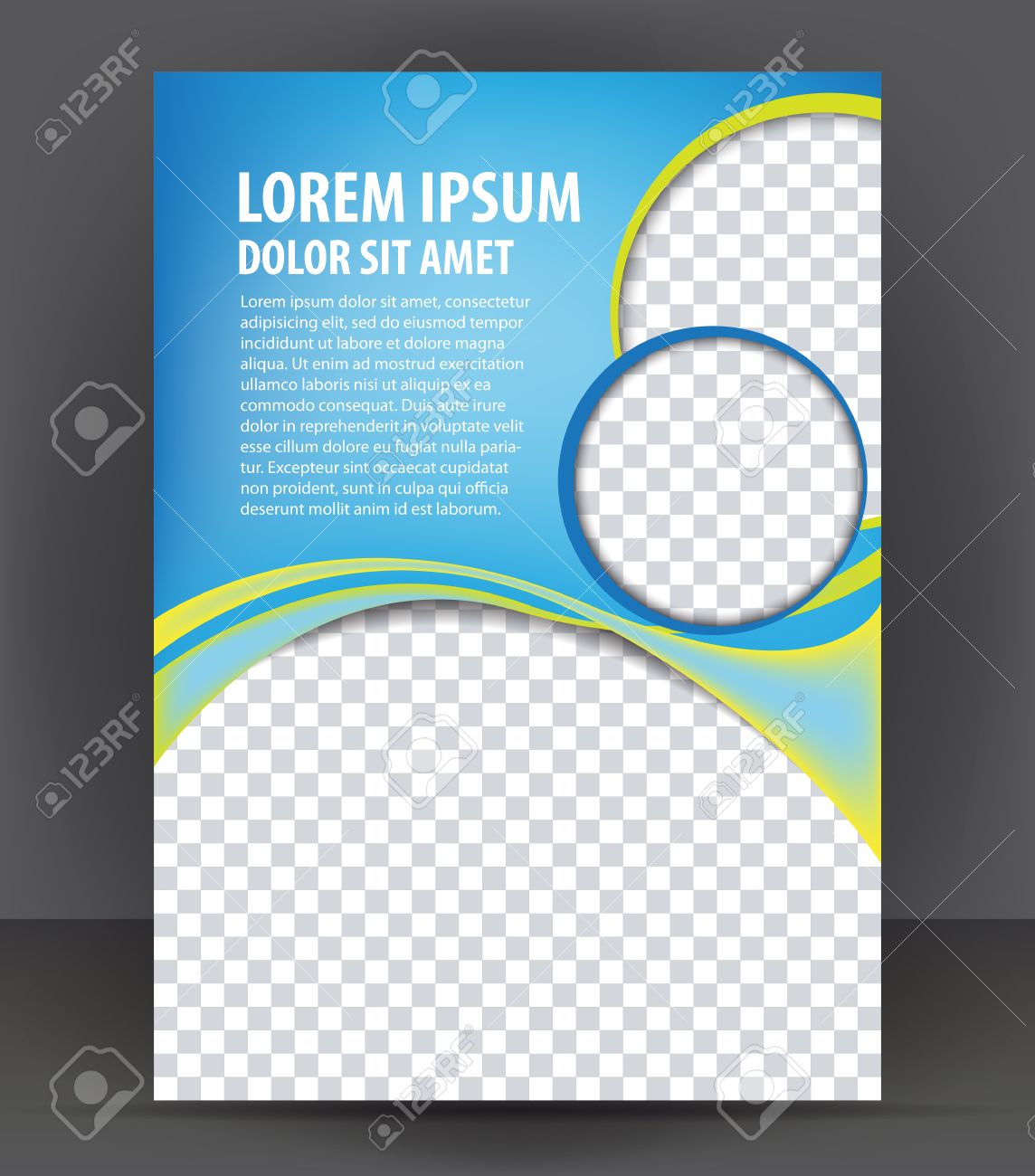 magazine flyer brochure and cover layout design print template