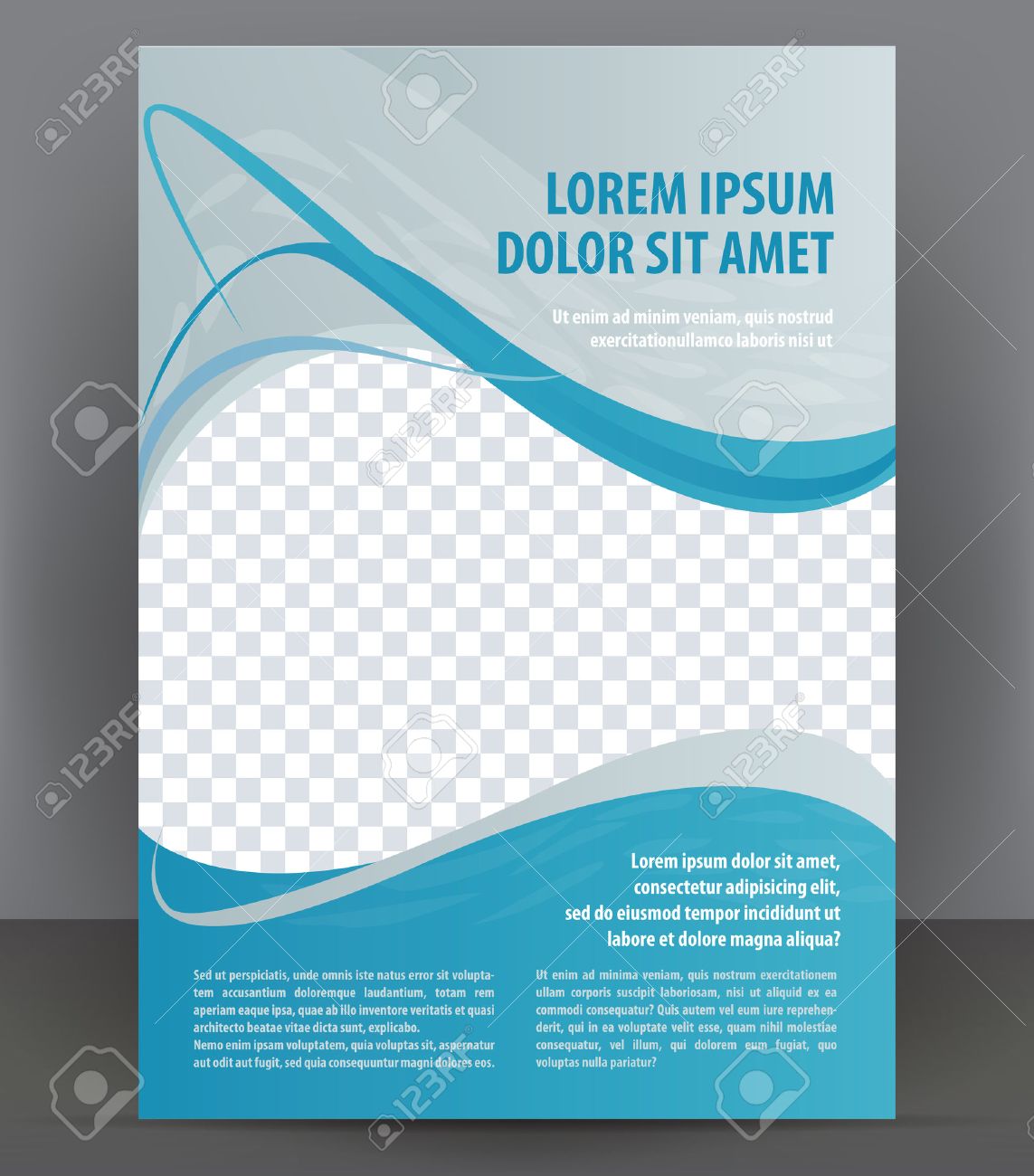 magazine flyer brochure and cover layout design template vector