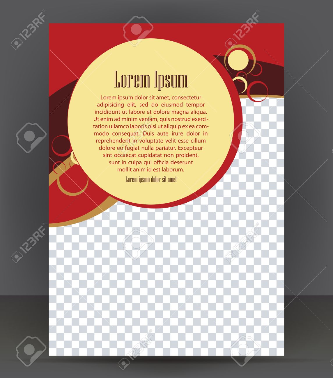 template for pamphlet