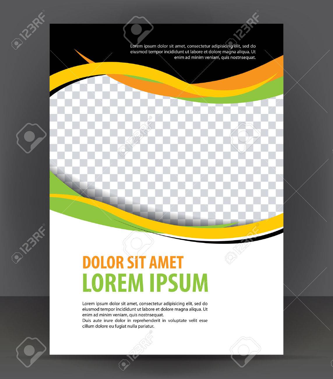 magazine flyer brochure cover layout design print template free flyer design and printing