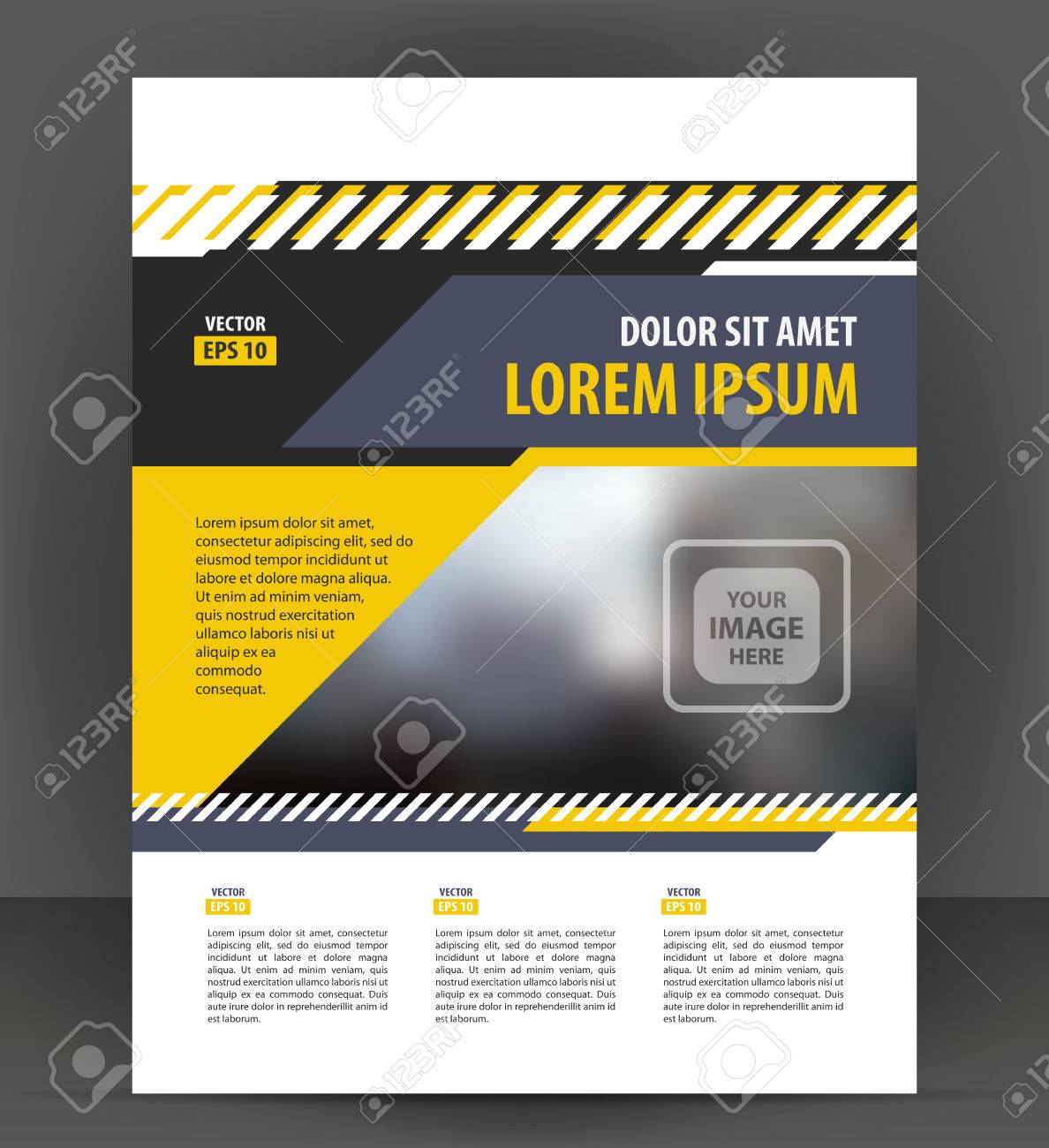 flyer brochure cover layout design print template pamphlet