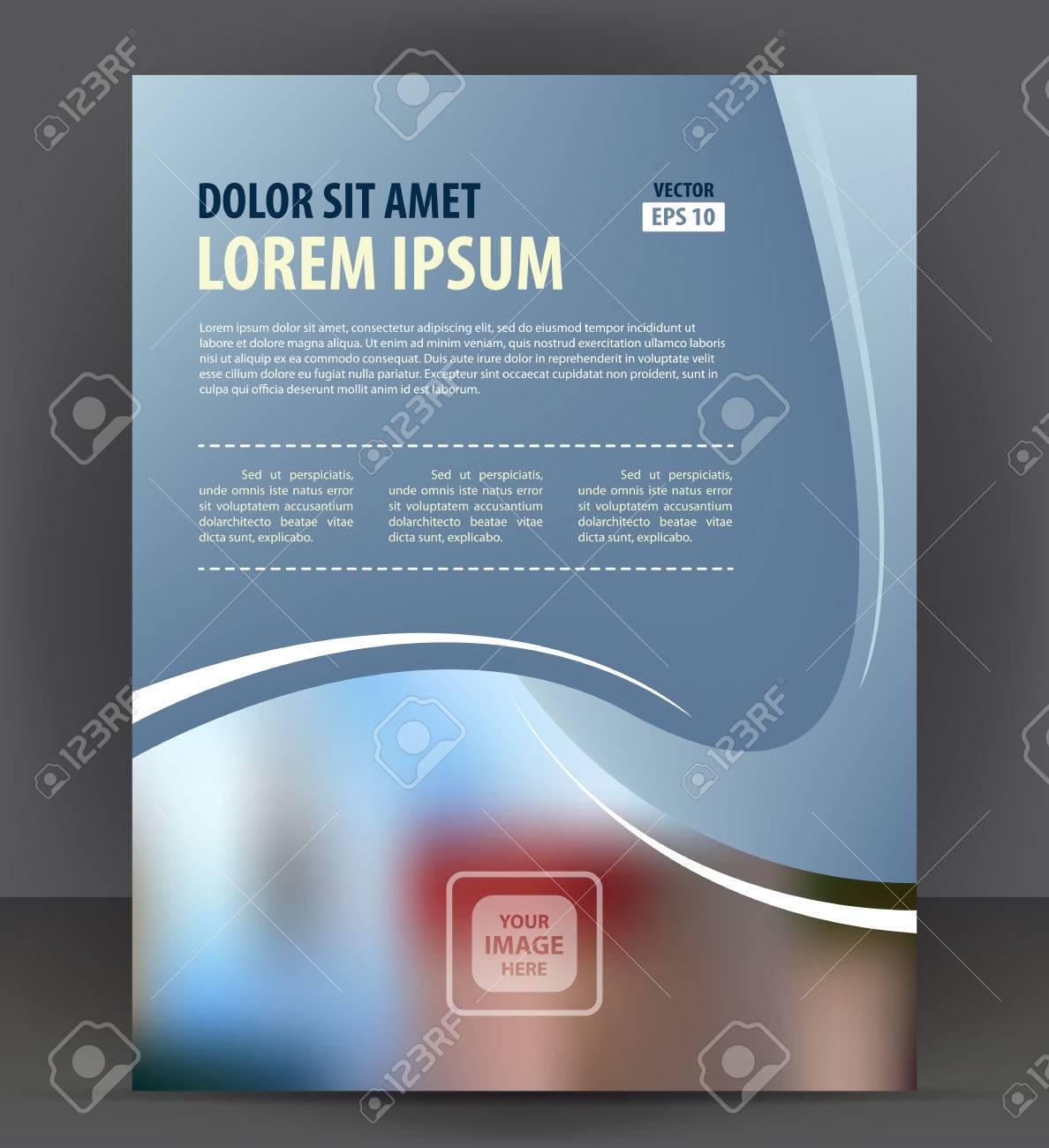 flyer brochure cover layout