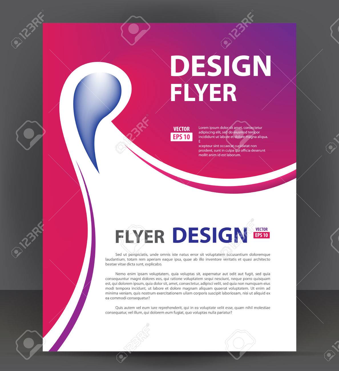flyer brochure cover layout design print template pamphlet