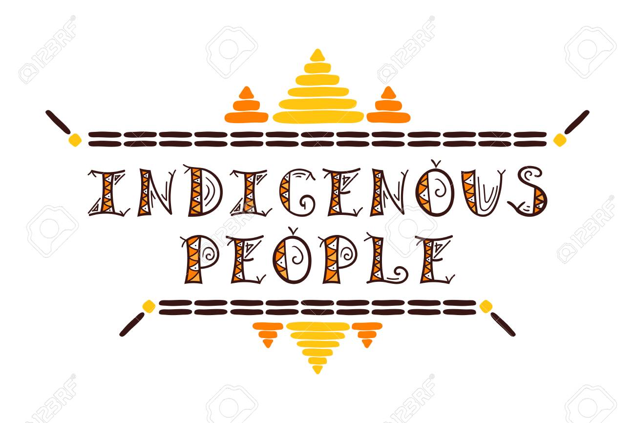 Internationaler Tag Des Weltvolker Der Indigenen Volker Illustrationsvektor Stammes Vorlage Der Typografie Der Karte Des Netzbanners Oder Des Plakats Lizenzfrei Nutzbare Vektorgrafiken Clip Arts Illustrationen Image 83437978