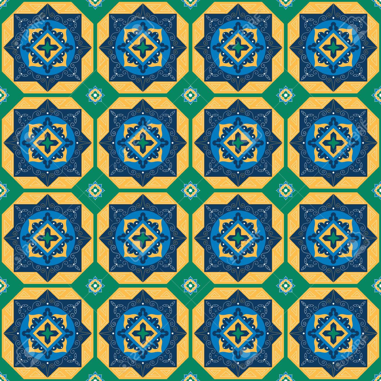 yellow and blue designs