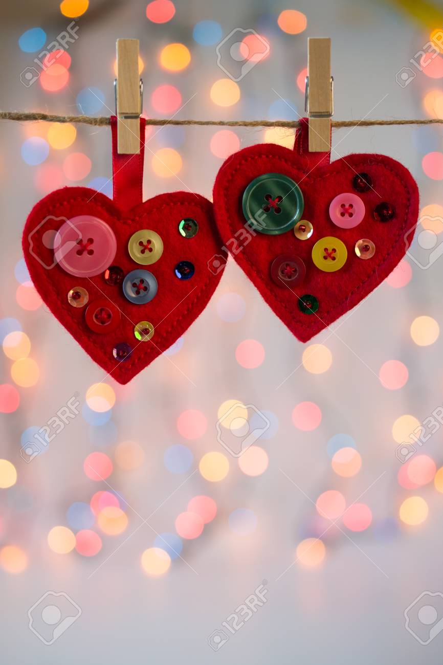 decorated hearts crafts