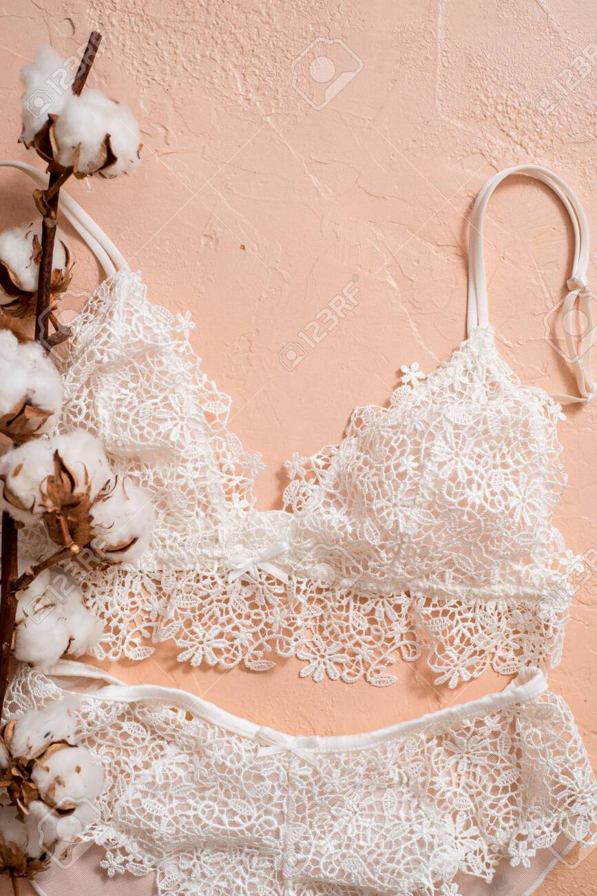 White Lace Lingerie, Cotton On A Pink 