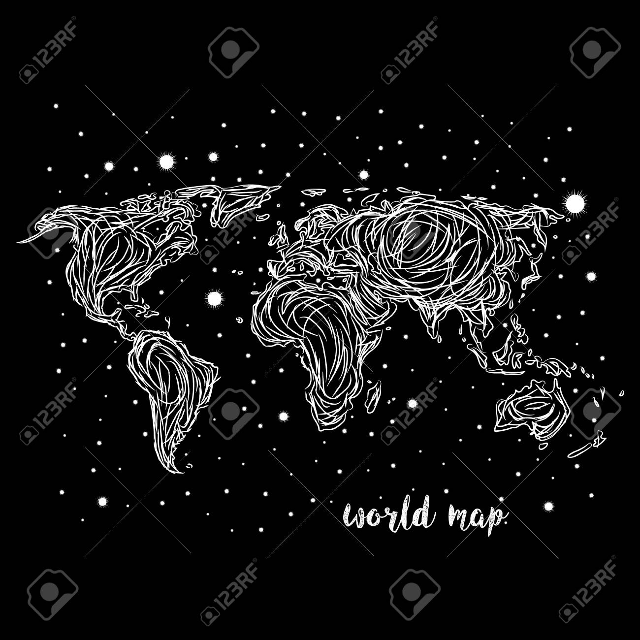 世界地図 方角 ベクトルをフリーハンド描画 のイラスト素材 ベクタ Image 世界地図 方角 ベクトルをフリーハンド描画 のイラスト素材 ベクタ Image