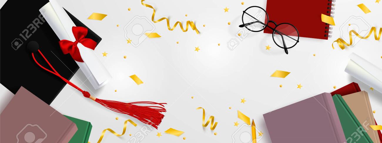 graduation banner template background congrats graduates with graduation banner template